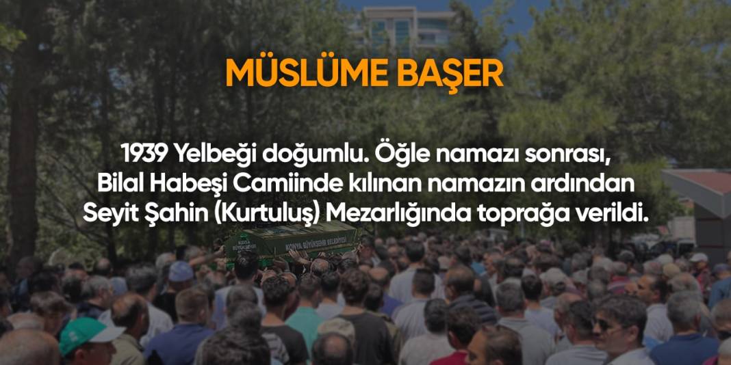 Konya'da bugün vefat edenler | 14 Kasım 2024 6